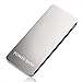 20000mAh Ultra Slim High Capacity Aluminum Metal Smart Dual USB Power Bank,External Battery Pack Portable Charger with Quick Charge for iPad,iPhone,Samsung,HTC,Sony,LG,Nexus and Other Devices (silver)
