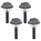 Tools & Hardware : Malibu Outdoor One-Light Tier Light, Black with Crystal Globe, 4-Pack #LZ3W4