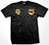 Deutschland Country Crest International Soccer T-shirt, Germany Soccer Mens T-shirt