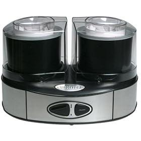Cuisinart ICE-40BK Flavor Duo Ice Cream, Frozen Yogurt, and Sorbet Maker