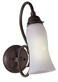 American Fluorescent PWYS118RECT One-Light 18-Watt 13-Inch, Wyoming Sconce, Cold River Rust Finish Light Fixture