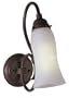 American Fluorescent PWYS118RECT One-Light 18-Watt 13-Inch, Wyoming Sconce, Cold River Rust Finish Light Fixture