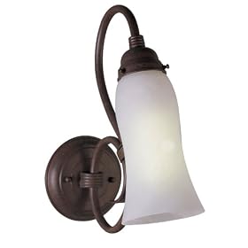 American Fluorescent PWYS118RECT One-Light 18-Watt 13-Inch, Wyoming Sconce, Cold River... by American Fluorescent