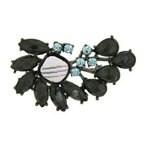 Art Deco Blue Pin Brooch
