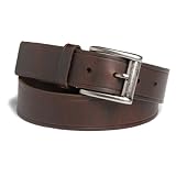 Lee Men's 1 1/2" Smooth Bridle Leather Belt, Brown, 44