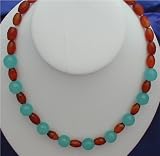 Turquoise Quartz Carnelian Necklaces Beaded QC128