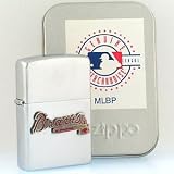 Atlanta Braves Lighter, Raised Painted Pewter Logo New