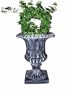 Large Lead Finish Fluted Traditional Urn Planter