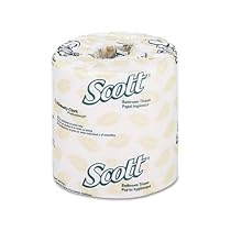 KIM13607 Scott® Standard Roll Two-Ply Bathroom Tissue, 500 Sheets/Roll, 20 Rolls/Carton