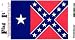 Texas Confederate Heavy Duty Vinyl Bumper Sticker (3 x 5 Inches)