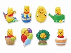 Disney Winnie the Pooh - Peek a Pooh Figures - 100 Acre Wood - Set of 8 Vending Machine Toys