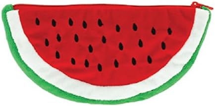 Novelty Watermelon Plush Zipper Pencil Case