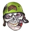 Sergeant Skeleton Vinyl Half Mask -Skeleton Costume Mask