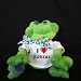 

Plush Frog (Thad Polz) toy with I Love Boreas