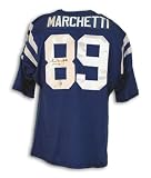 Gino Marchetti Signed Baltimore Colts Blue Throwback Jersey - HOF 72