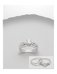 CZ Ring In 92.5 Sterling Silver