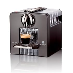Nespresso C185T Le Cube Automatic Espresso Machine, Titan Gray