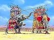 War Elephants III-I BC (2 Elephants & 7 Soldiers) 1-72 Zvezda