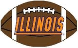 Illinois Fighting Illini ( University Of ) NCAA 2'x3' ft Football Rug