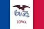 Valley Forge Nylon Iowa State Flag, measures 3-Foot x 5-Foot