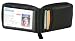 Cowhide Napa Leather Bi-fold Wallet with Zip-around Closure - Black!