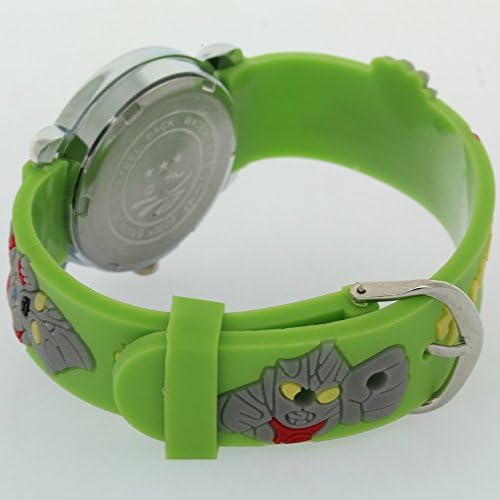 Ultraman Kids 3D Cartoon Waterproof Red Watchband Stainless Steel Time Teacher Analog Quartz Watches