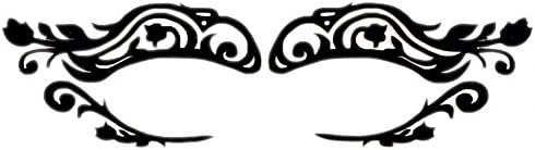 Hip Mall Fashion Black Hollow Flower Rattan Artistic Eyes Mask Eyelashes Decals Stickers