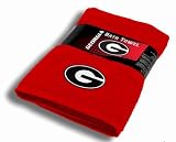 NCAA Georgia Bulldogs 30-Inch-by-54-Inch Applique Bath Towel