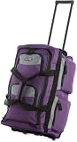 Olympia 26" 8 Pockets Rolling Duffel-Dark Lavender
