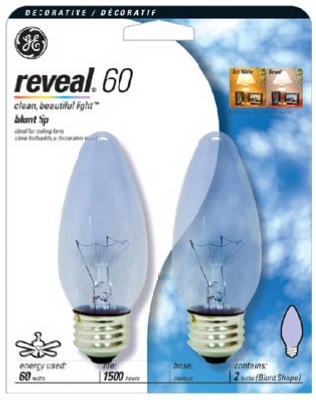 GE 48713 - 60BM/RVL Decorative Daylight Full Spectrum Light Bulb