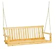 Jack Post Jennings Traditional 4-Foot Swing Seat in Unfinished Solid Fir with Hang Chain