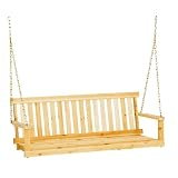Jack Post Jennings Traditional 4-Foot Swing Seat in Unfinished Solid Fir with Hang Chain by Jack Post