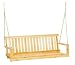 Jack Post Jennings Traditional 4-Foot Swing Seat in Unfinished Solid Fir with Hang Chain