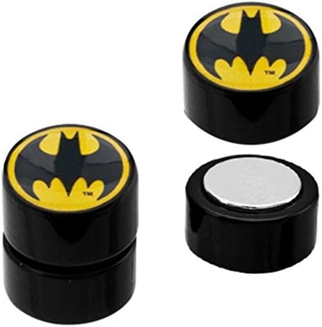 Earrings Rings Magnetic Faux Plug, Batman, Faux Plugs-Tapers, Non-Pierce