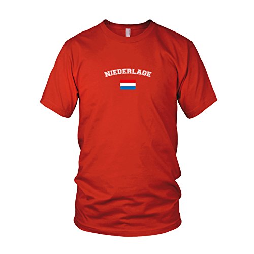 Oranje Niederlage – Herren T-Shirt, Größe: L, Farbe: rot