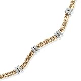 18 Kt Yellow Gold Diamond Bracelet
