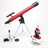 50mm Telescope and 100x/400x/900x Microscope Combo Set