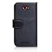 Yousave Accessories HTC One S Case Black PU Leather Wallet Cover With Screen Protector