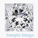 0.58 Carat - Princess Cut Loose Diamond, I3 Clarity, D Color