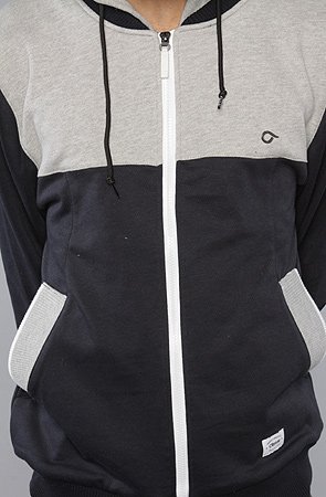 ORISUE The Zeric 1 Zip Up Hoody in Navy hood ,Sweatshirts for Men