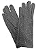 Womens Gray Rhinestone Sparkle Stretch Fit Texting & Tech Touchscreen Gloves