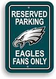 Philadelphia Eagles NFL Reserved Parking Sign