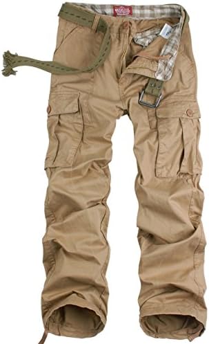 Match Mens Retro Military Cargo Pants #6523(US 28 (Tag size S/29),6523 Mud)