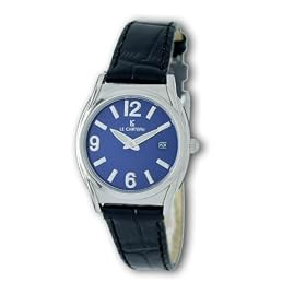 Le Chateau, Women's Leather Band Watch w/Date, Index and Arabic Numerals-7014L