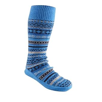 Mukluks Women's Fairisle Knee High Slipper Socks
