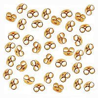 Gold Plated Earring Backs (Earnuts) Med. (100)