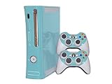 Xbox 360 Skin - NEW - ICE BLUE system skins faceplate decal mod