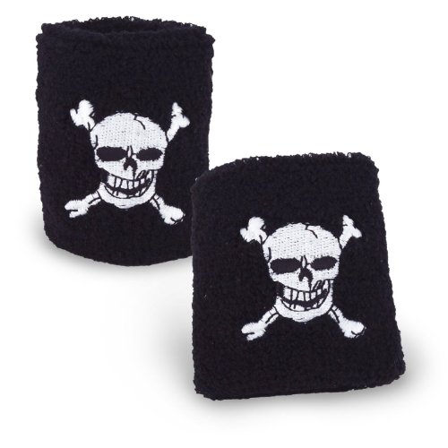 ~ 12 ~ Skull Pirate Wrist Bands ~ 3