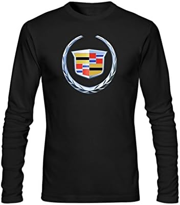 Motors Cadillac Logo Mens Long Sleeve T-shirt by Yjia L Black