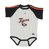 MLB Detroit Tigers Baby / Infant One-Piece Bodysuit / Romper / Onesie - Beige & Blue (Size: 24)